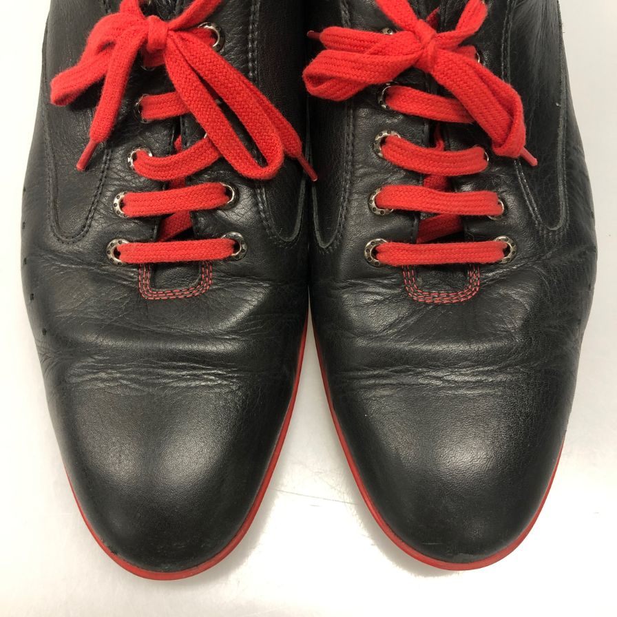 ジョンロブ レヴァー ローカット スニーカー  0315 メンズ サイズ9 ブラック JOHN LOBB 約27.5cm【AFC35】