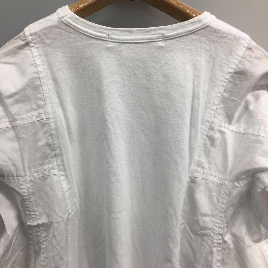 中古◆コムデギャルソン レディース 長袖異素材トップス RG-B011 AD2020 日本製 サイズXS ホワイト COMME des GARCONS 【AFB36】