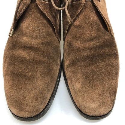 クロケット＆ジョーンズ チャートシー チャッカブーツ  メンズ スエード ブラウン サイズUK6E Crockett & Jones ブーツ 約25.0cm【LA】【中古】