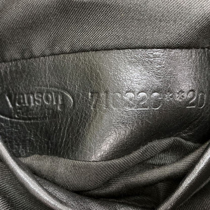 中古◆バンソン シングルライダース タイプB ブラック サイズ38 VANSON 【AFG1】