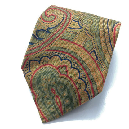 エトロ ネクタイ ペイズリー柄 ブラウン系 ETRO【AFI19】