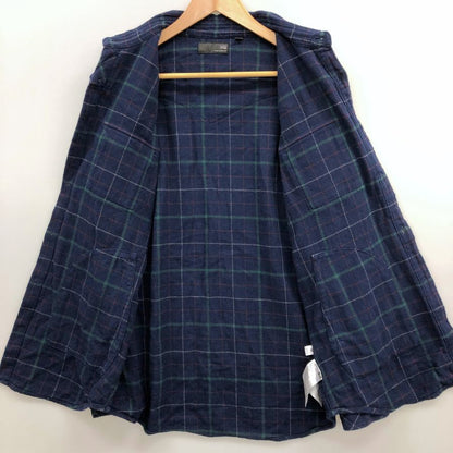中古◆ユニクロ アンダーカバー ネルシャツ 長袖 コットン チェック コラボ ネイビー メンズ サイズM UNIQLO UNDERCOVER 【AFB46】