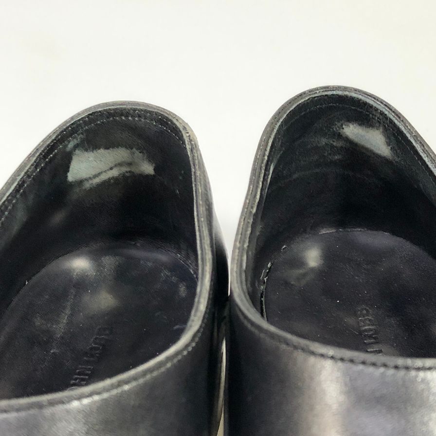 ジョンロブ レザーシューズ チャペル カーフ ダブルモンク 8000ラスト サイズ8.5E ブラック JOHN LOBB CHAPEL ビジネスシューズ 約27.5cm【LA】【中古】