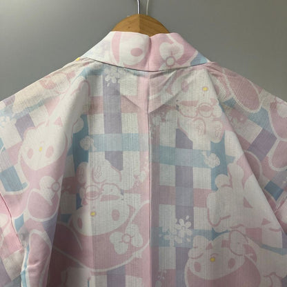 ふりふ 浴衣 サンリオ マイメロディ サイズL レディース ピンク系【AFB13】【中古】