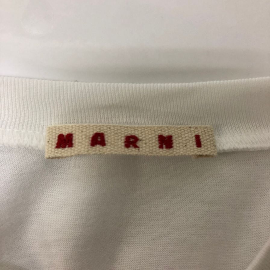 美品◆マルニ フォント ロゴ Tシャツ キッズ ホワイト サイズ14 MARNI 【AFB19】