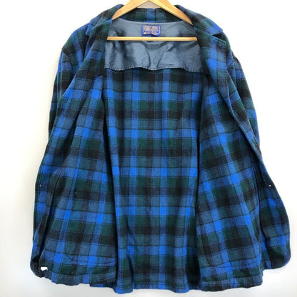 美品◆ペンドルトン 70S 3Bジャケット シングル ウール ブルー系 メンズ サイズMAGNUM 2X PENDLETON 【AFA1】