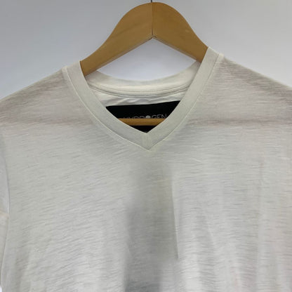 新品同様◆ハイドロゲン Tシャツ  Vネック ロゴ デザイン コットン ホワイト XS HYDROGEN 【AFB16】