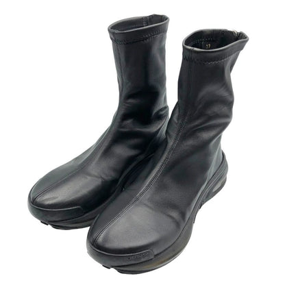 ジバンシー ジップ ブーツ バックジップ ゴム底 レディース サイズ37 ブラック GIVENCHY 約23.5cm【AFC1】