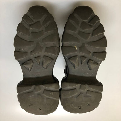 リックオウエンス ビートルメガトラクターブーツ ブラック レザー メンズ サイズ41 RU02D6860 RICK OWENS 約26.0cm【AFD7】