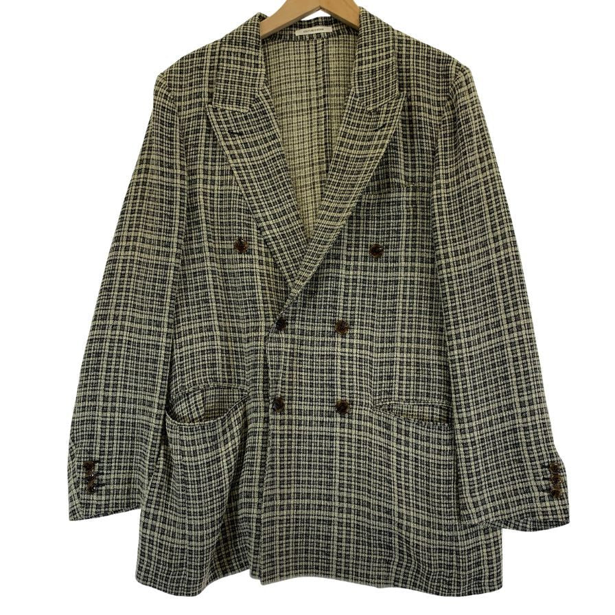 美品◆クチュール ド アダム  ダブル レーヨン ジャケット  メンズ サイズ 38 ブラウン COUTURE D'ADAM 【AFB16】