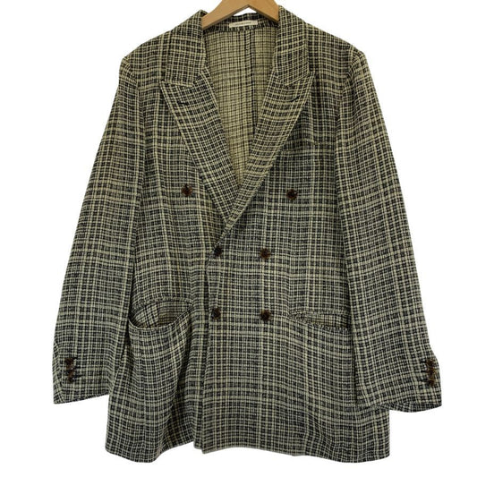 美品◆クチュール ド アダム  ダブル レーヨン ジャケット  メンズ サイズ 38 ブラウン COUTURE D'ADAM 【AFB16】