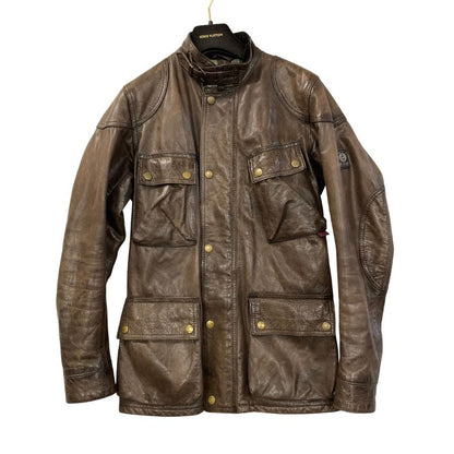 中古◆ベルスタッフ トライアルマスター ゴールドラベル パンサージャケット ブラウン メンズ サイズ42 Belstaff Trialmaster Panther Jacket 【AFF19】
