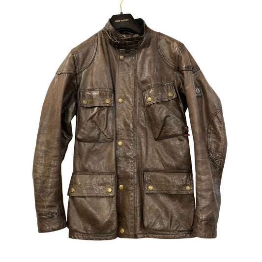 中古◆ベルスタッフ トライアルマスター ゴールドラベル パンサージャケット ブラウン メンズ サイズ42 Belstaff Trialmaster Panther Jacket 【AFF19】