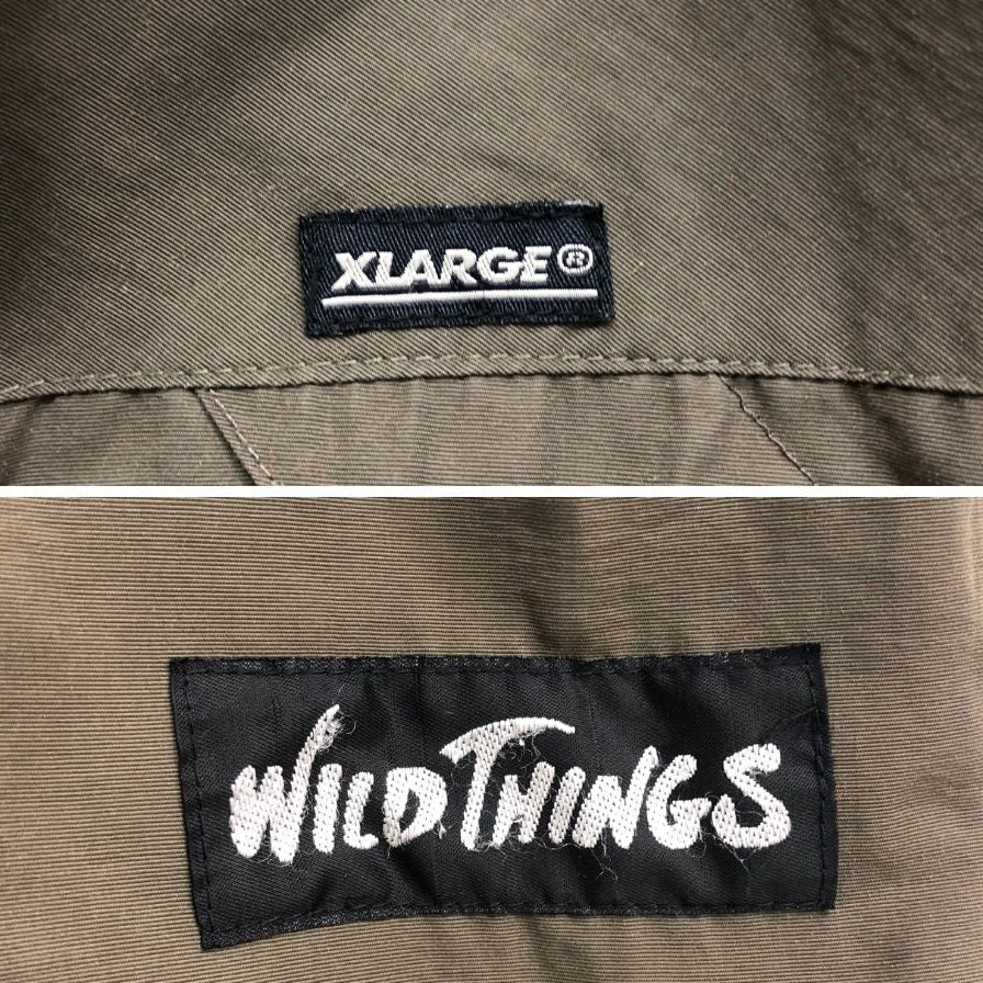 美品◆エクストララージ×ワイルドシングス マウンテンパーカー サイズS メンズ ブラウン XLARGE×WILD THINGS 【AFA2】