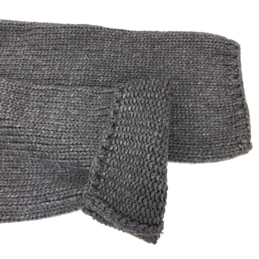 中古◆フォクシー ウィングカラー ロング カーディガン 35226 レディース サイズF グレー FOXEY 【AFA18】