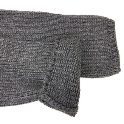 中古◆フォクシー ウィングカラー ロング カーディガン 35226 レディース サイズF グレー FOXEY 【AFA18】