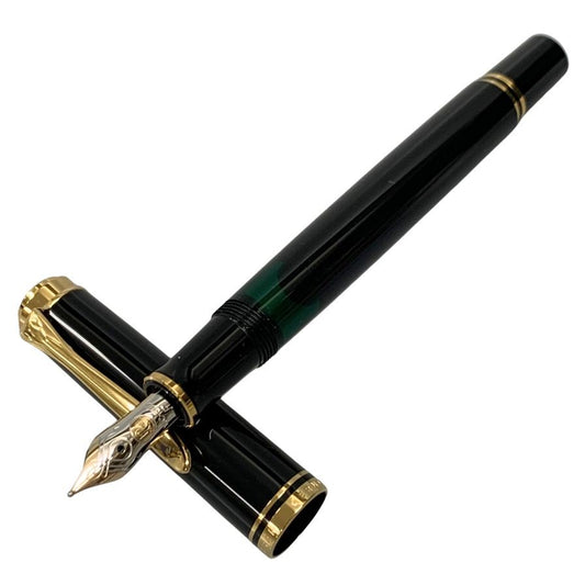 ペリカン 万年筆 スーベレーン ペン先14C-585 ブラック×ゴールド Pelikan Souveran【AFI15】