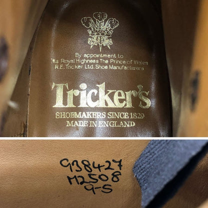 トリッカーズ カントリーブーツ モールトン M2508 ベージュ UK9 メンズ Tricker’s ブーツ 約27.5cm【LA】【中古】