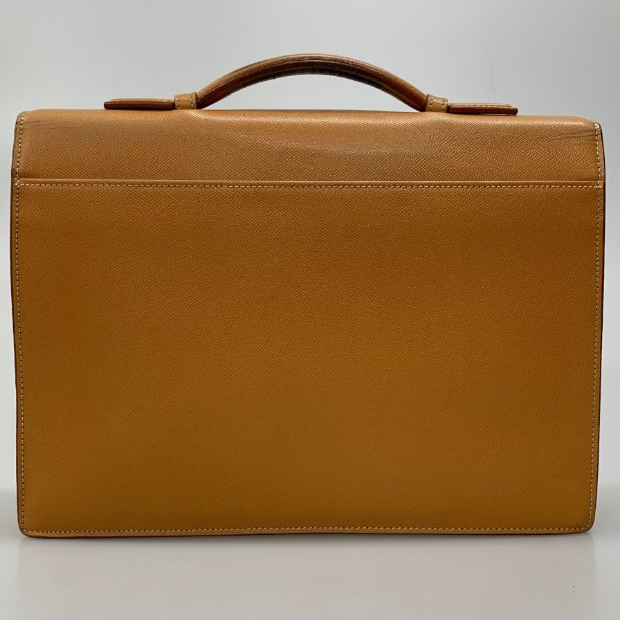 トゥモローランド レザー ブリーフバッグ ビジネスバッグ メンズ ブラウン TOMORROWLAND【AFE9】