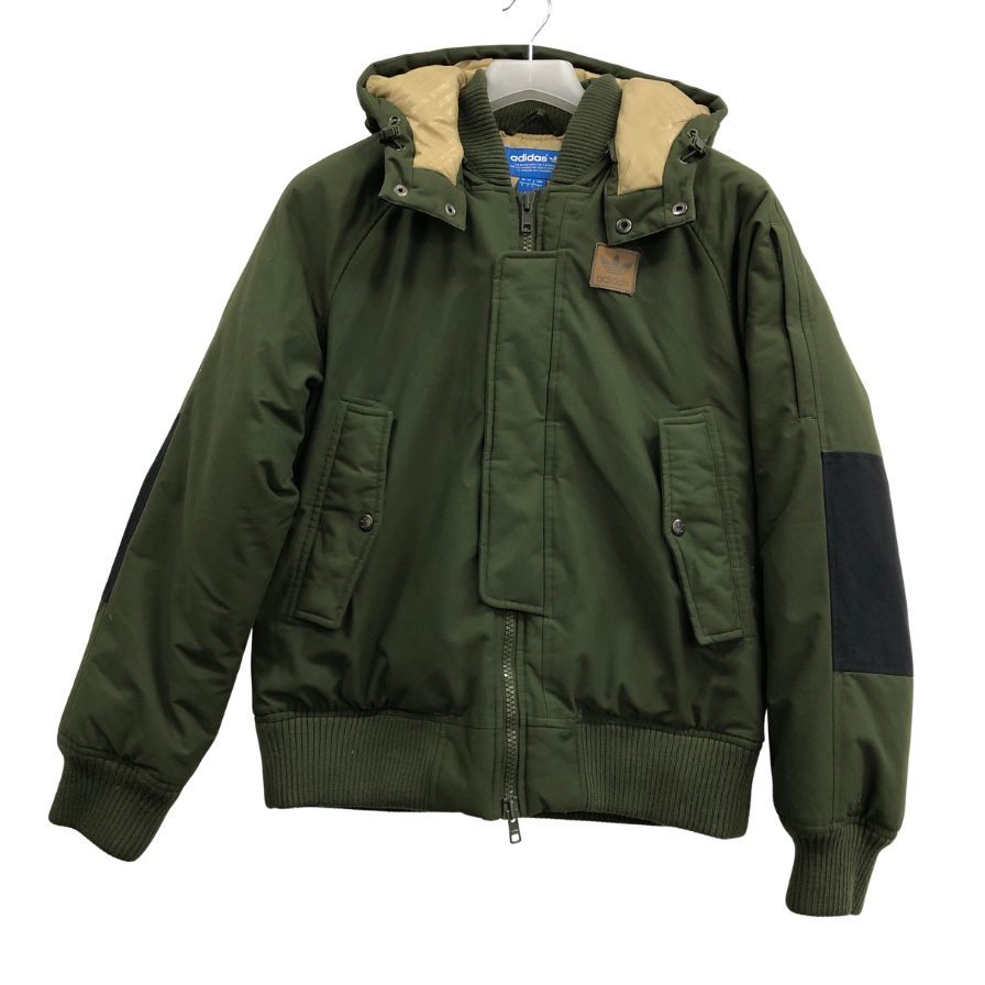 中古◆アディダス ダウンジャケット ブルゾン カーキ レディース サイズS ADIDAS 【AFA18】