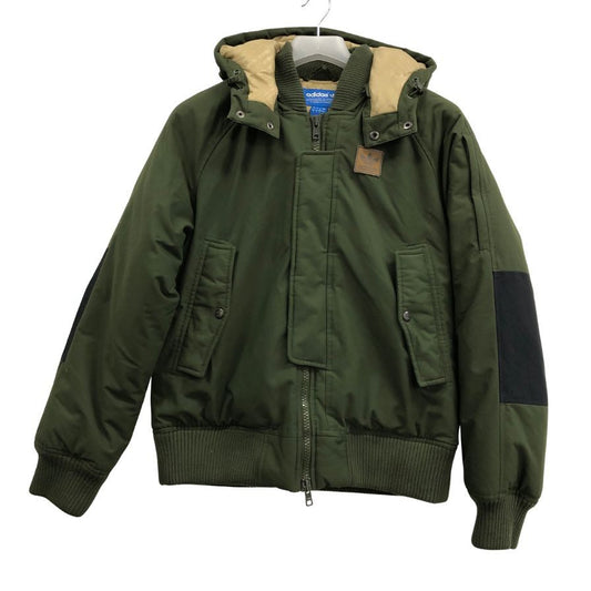 中古◆アディダス ダウンジャケット ブルゾン カーキ レディース サイズS ADIDAS 【AFA18】