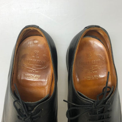スコッチ グレイン ヒロカワ ラスト33 U チップ 外羽根  メンズ サイズ 6ハーフ ブラック Scotch grain 約25.0cm【AFC8】