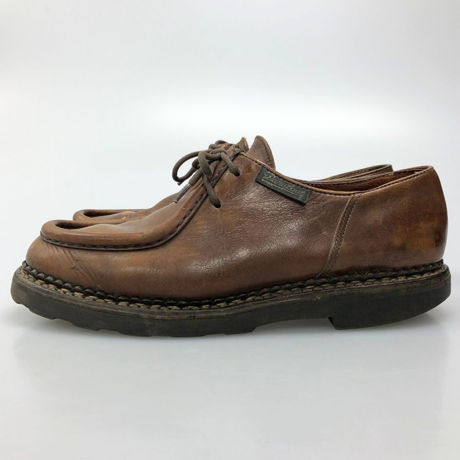 パラブーツ レザーシューズ チロリアンシューズ ミカエル デカタグ ブラウン メンズ サイズ表記無し PARABOOT 約不明cm【AFC3】