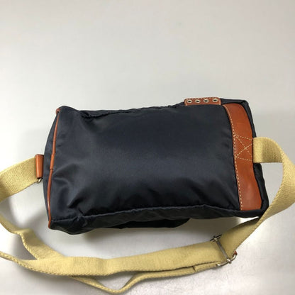フェリージ ワンショルダーバッグ ネイビー ナイロン×レザー FELISI【AFE4】