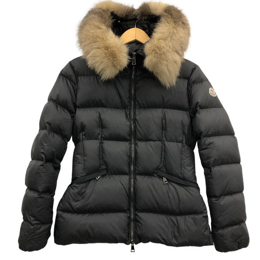 中古■モンクレール ダウンジャケット ショート BOEDIC  2020年製  ダウン フェザー レディース サイズ2 ブラック Moncler 【AFA3】