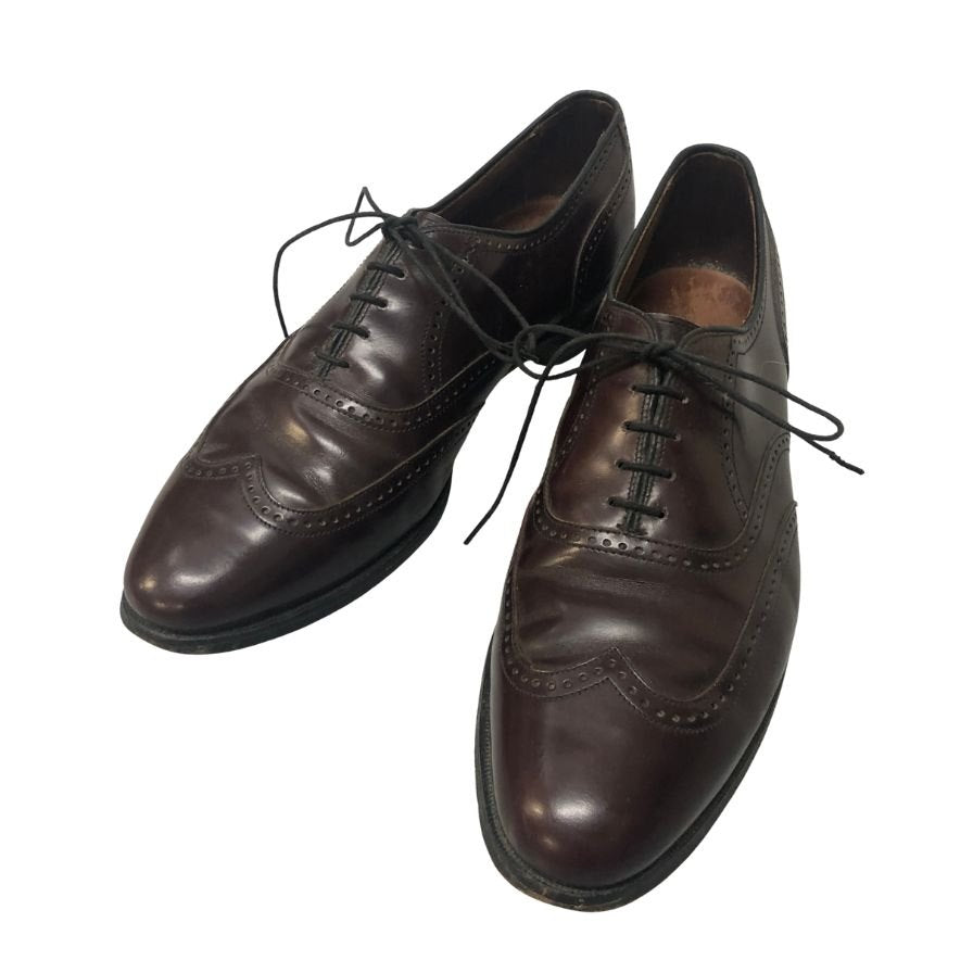 アレンエドモンズ レザーシューズ ウィングチップ マルロー ボルドー メンズ サイズUS10 Allen Edmonds marlow 約28.0cm【AFC45】