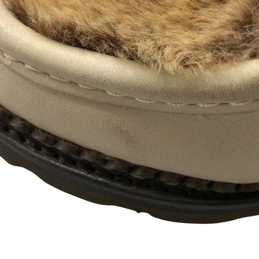 パラブーツ チロリアンシューズ 130471 ミカエル ラパン ファー サイズUK4 レディース ベージュ系 Paraboot MICHAEL LAPIN  約23.0cm【LA】【中古】