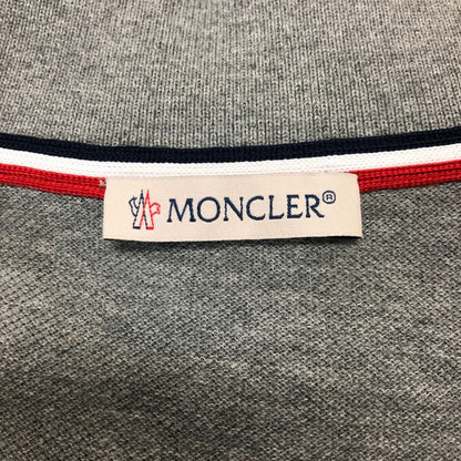 美品◆モンクレール ポロシャツ MAGLIA POLO MANICA CORTA グレー系 メンズ サイズM MONCLER 【AFB36】