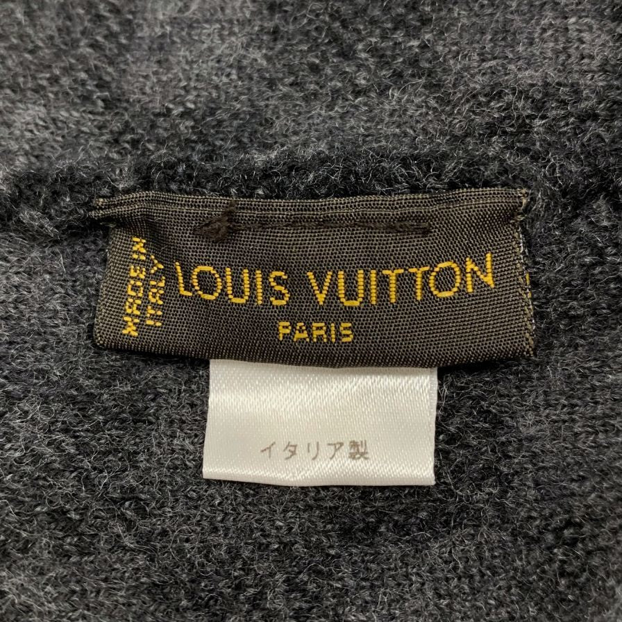 ルイヴィトン ビーニー M74197 ボネ プティ ダミエ グラフィット ニット帽 ウール ブラック LOUIS VUITTON