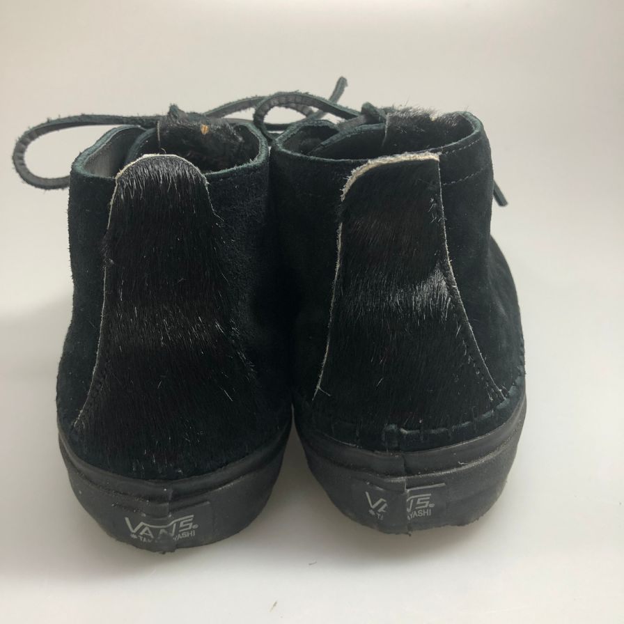バンズ ボルト タカハヤシ ノマド スエード×ハラコ コンビ チャッカ メンズ サイズUS8.5 ブラック vans vault taka hayashi nomad 約26.5cm【AFD14】