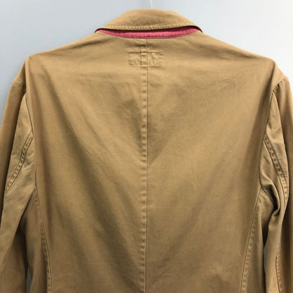中古◆ポロラルフローレン テーラードジャケット 段返り 3B 90年代 オールド ベージュ メンズ サイズ36 Polo Ralph Lauren 【AFA1】