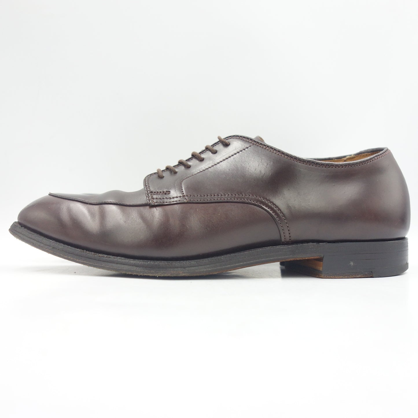 二手 ◆Alden UNITED ARROWS 定制皮鞋 5432 Cordovan V Chip 男士酒红色 US8.5D Alden UNITED ARROWS [LA] 