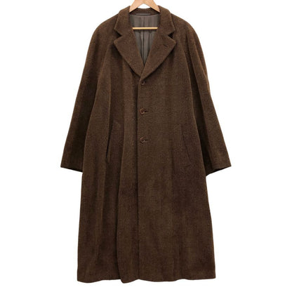 美品◆エルメネジルドゼニア ソフト コート チェスターコート ウール アルパカ混 ブラウン系 サイズ48 Ermenegildo Zegna soft 【AFF24】