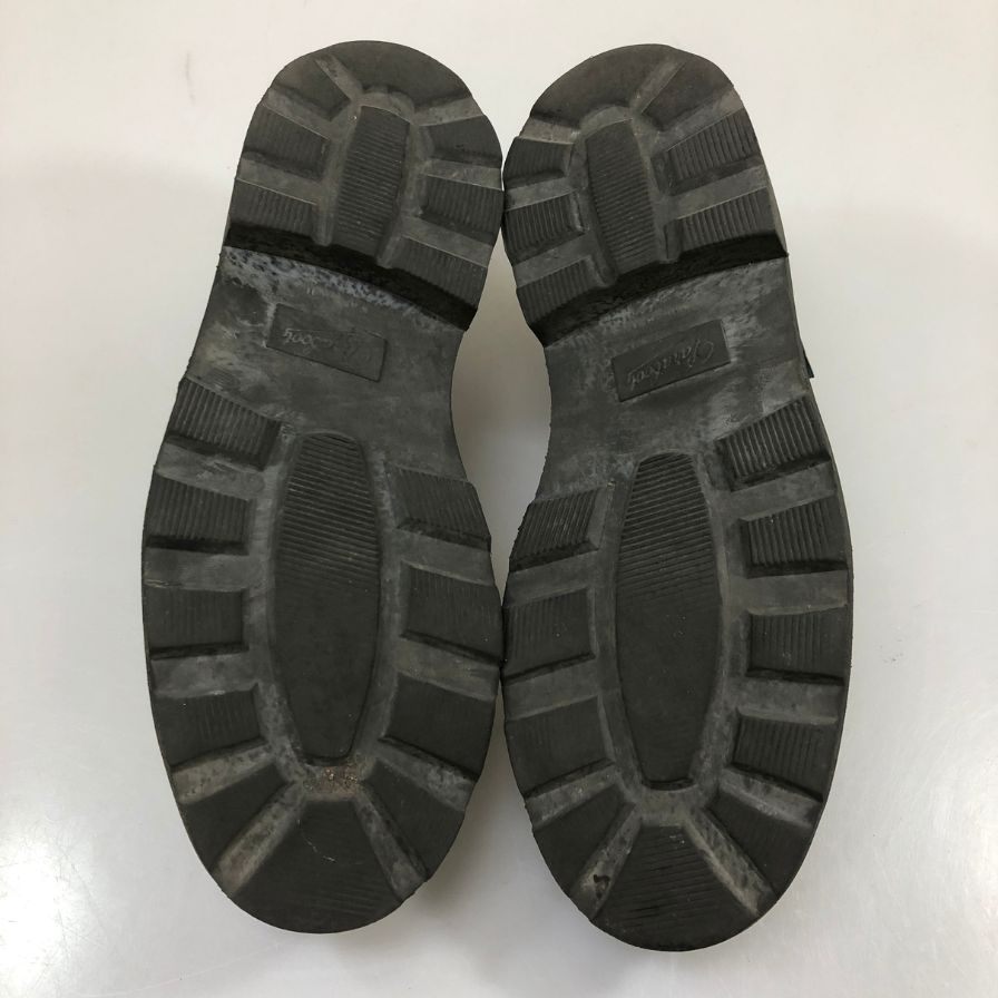 パラブーツ ランス レザーシューズ ミンクファー F59687 ブラック メンズ  サイズ UK6 PARABOOT ビジネスシューズ 約25.0cm【LA】【中古】