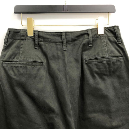コモリ 26SS チノパン ブラック 直営店限定 D01-03024 メンズ サイズ2 COMOLI 【AFB44】