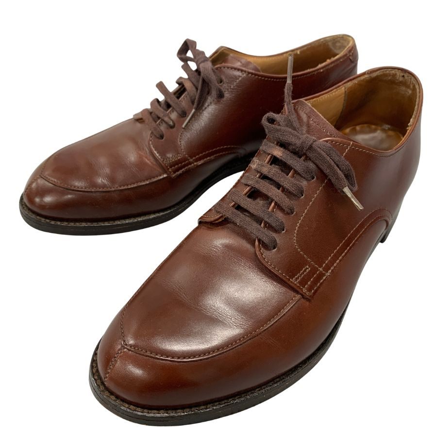 オールデン ビームス レザーシューズ 別注 Vチップ 54302 ブラウン メンズ サイズ6 ALDEN BEAMS ビジネスシューズ 約24.0cm【LA】【中古】