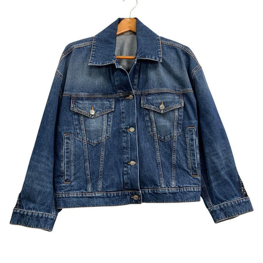 美品◆ステラマッカートニー デニムジャケット レース レディース サイズ42 STELLA McCARTNEY 【AFA6】