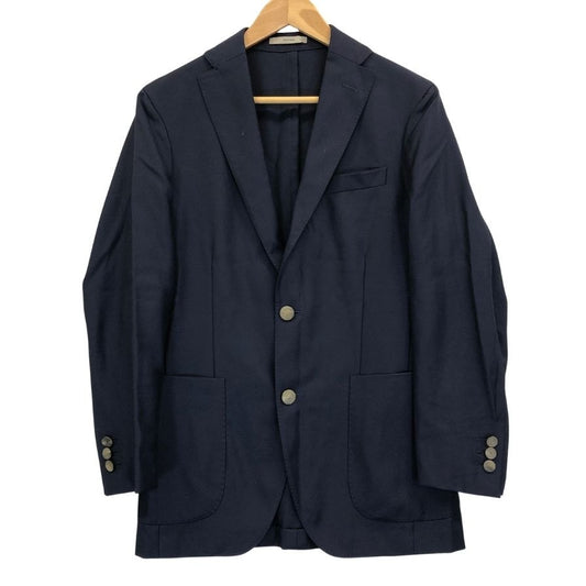 極美品◆ボリオリ テーラードジャケット ドーバー  T2902E ヴァージンウール  ネイビー サイズ42 BOGLIORI 【AFB45】