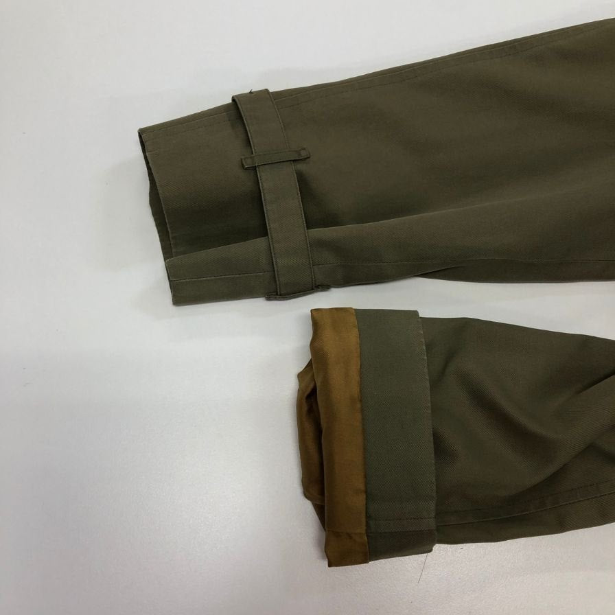中古◆バーバリー ベルテッドコート 90S 旧タグ カーキ メンズ サイズ170 Burberry 【AFF19】