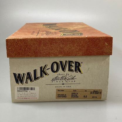 ウォークオーバー サドルシューズ スエード×カーフ コンビ ベージュ系 サイズUS9 WALK-OVER 約27.0cm【AFD4】