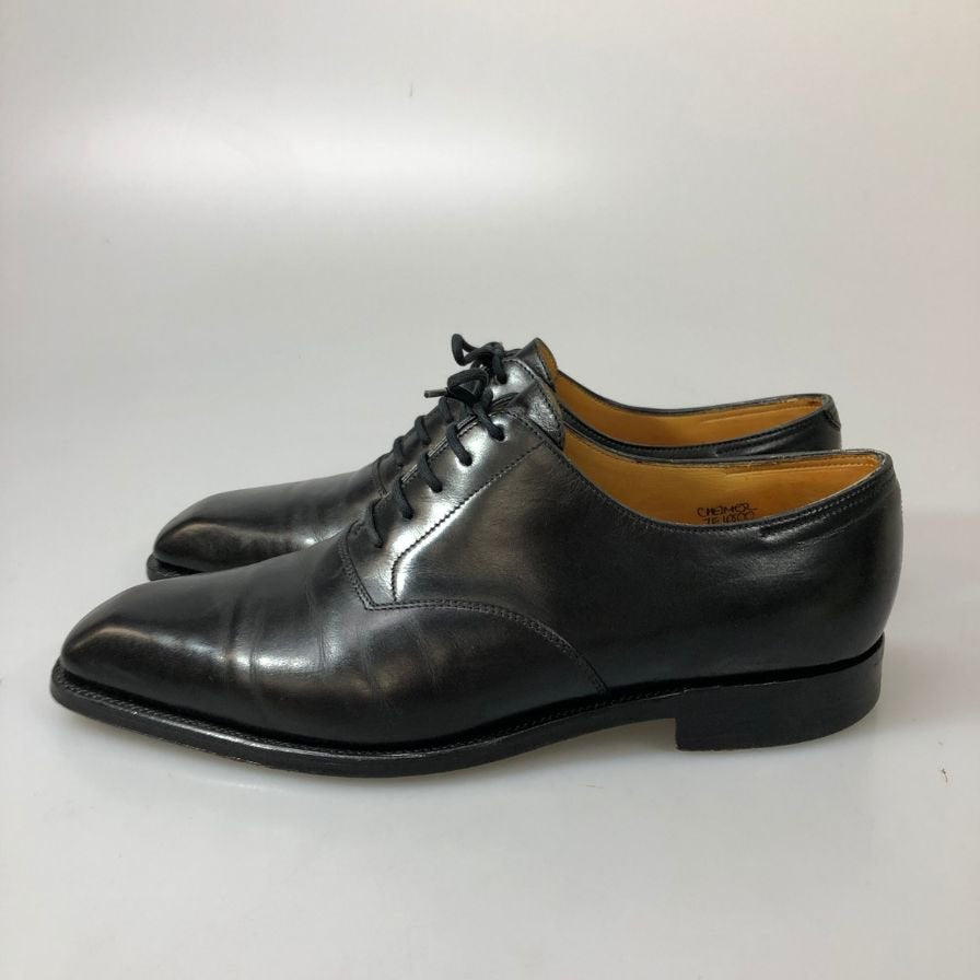 ジョンロブ プレーントゥ CHELMER チェルマー チゼルトゥ カーフ ブラック サイズUK7E JOHNLOBB ビジネスシューズ 約25.5cm【LA】【中古】