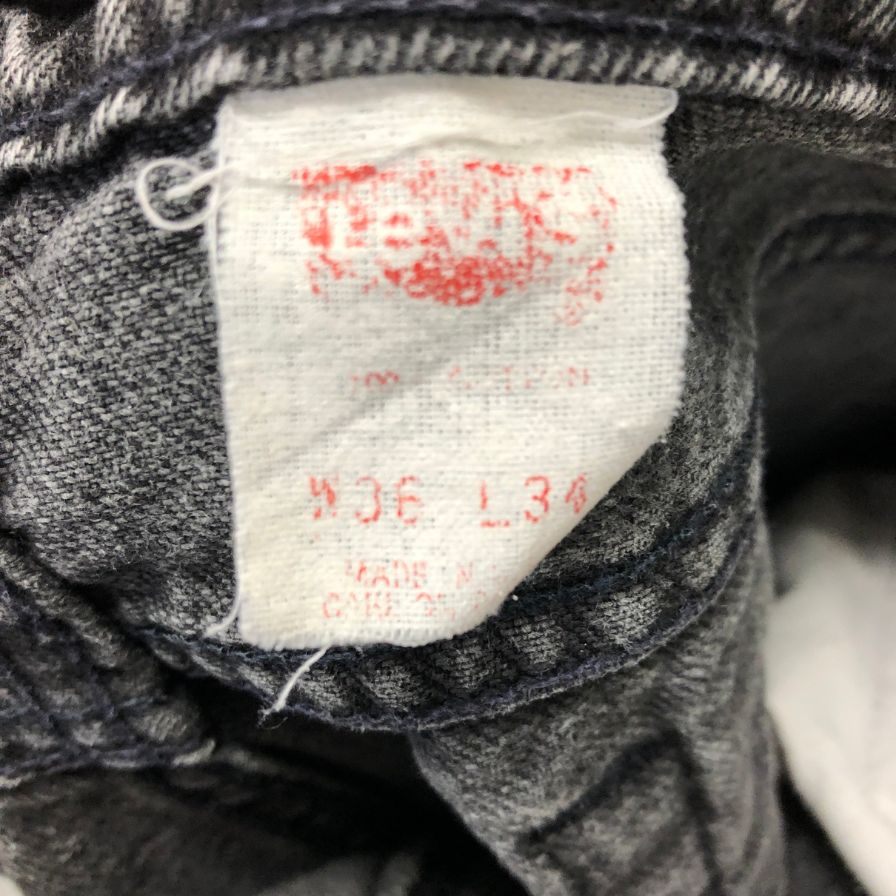 リーバイス デニム 550 90S ボタン裏532 USA製 ブラック メンズ W36 L34 LEVI’S 【AFB44】