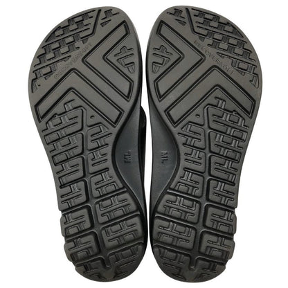 テリック サンダル リカバーソフト メンズ サイズML ブラック TELIC 約25.5cm【AFC44】