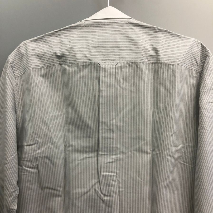 美品◆ドルチェ&ガッバーナ D&G BRAD 長袖シャツ ストライプ ホワイト メンズ サイズ41 DOLCE & GABBANA 【AFB38】