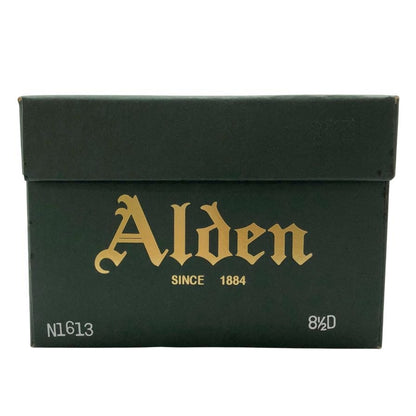 オールデン レザーシューズ N1613 モックトゥ モディファイドラスト シボ革 ブラック メンズ サイズ8.5D ALDEN ビジネスシューズ 約26.5cm【LA】【中古】