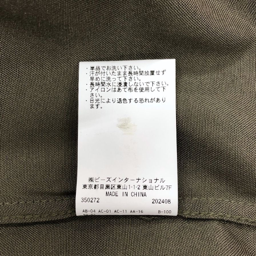 未使用◆サイラス イタリアンカラー シャツ ジャケット メンズ L オリーブ SILAS 【AFB6】